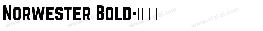 Norwester Bold字体转换